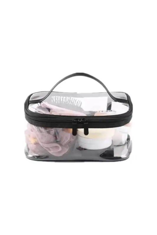 Transparent Multipurpose Waterproof Cabin Size Makeup Bag - 3