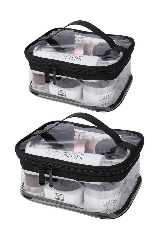 Transparent Multipurpose Waterproof Cabin Size Makeup Bag - 5
