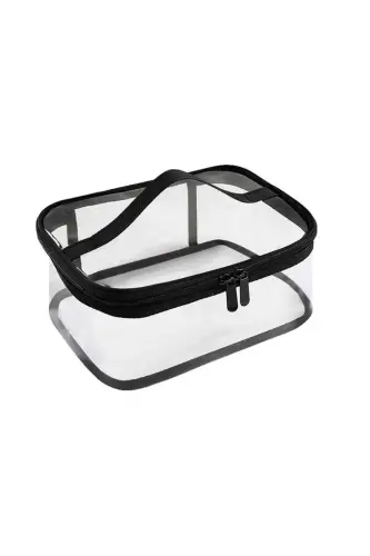 Transparent Multipurpose Waterproof Cabin Size Makeup Bag - 6