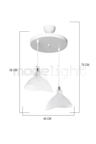 Transparent Pendant Chandelier Bedroom Living Room Kitchen Corridor Lamp-Transparent - 3