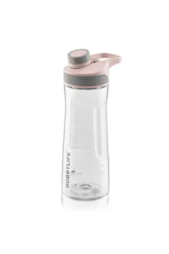 Transparent Sports School Office Water Bottle Canteen 730 ml Dusty Rose-Pink - GENEL MARKALAR (1)
