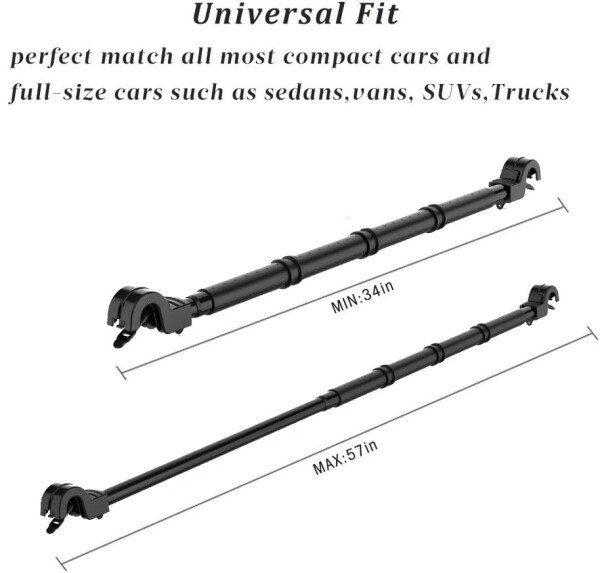 TRANSWARPS Car Clothes Hanger Bar Expandable 34