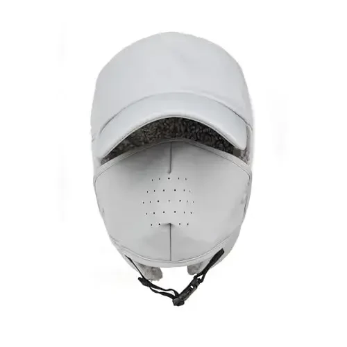 Trapper Hat for Men Women Waterproof Winter Warm Baseball Cap with Ear Flaps and Mask - 2