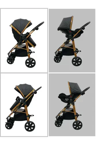 Travel Sistem, Pusetli, Çift Yönlü, ( Seyahat Sistem ) Bebek Arabası-Ekru - 3