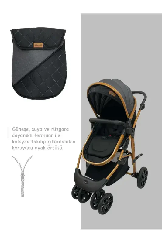 Travel Sistem, Pusetli, Çift Yönlü, ( Seyahat Sistem ) Bebek Arabası-Ekru - 5