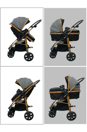 Travel System, Reversible, (Travel System) Baby Stroller Without Carrycot-Gray - BEBEGOLD (1)