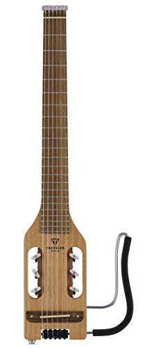 Traveler Guitar Ultra-Light Mahogany Nylon Guitar | Travel Guitar with Removable Lap Rest | Full 24 3/4