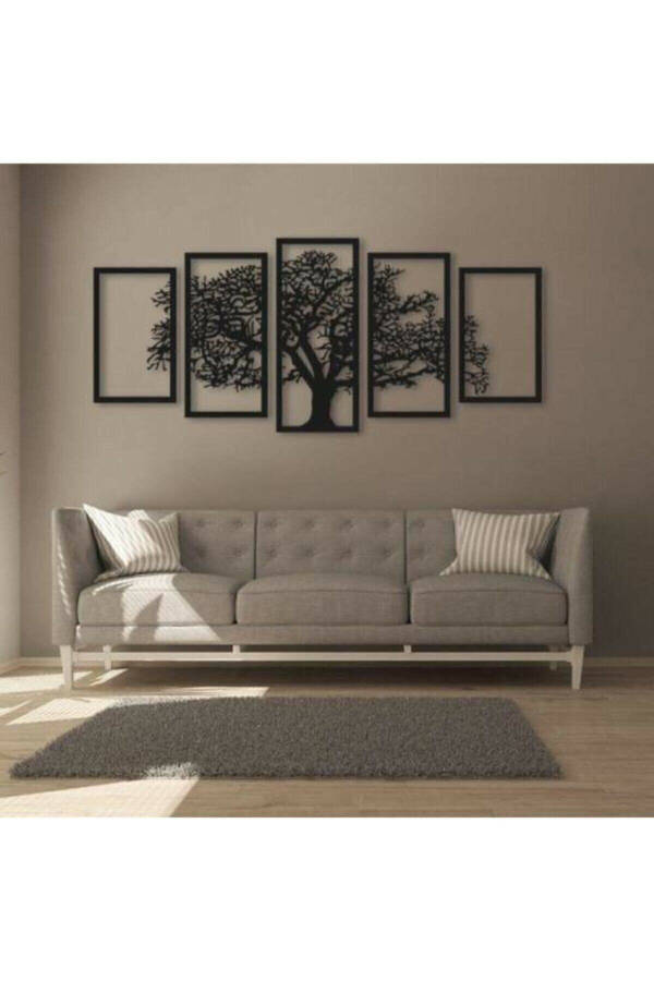 Tree Silhouette Wooden Table - 1