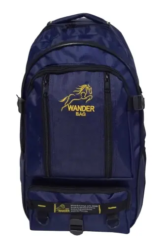 Trekking Semi Mountaineering Non-Bellowed Backpack 50 Lt Waterproof Fabric Unisex-Navy Blue 