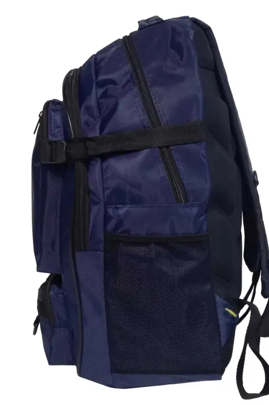 Trekking Semi Mountaineering Non-Bellowed Backpack 50 Lt Waterproof Fabric Unisex-Navy Blue - 3