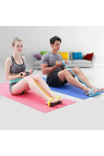 Тренажер для пресса Body Trimmer с эластичной лентой для домашних тренировок - 4