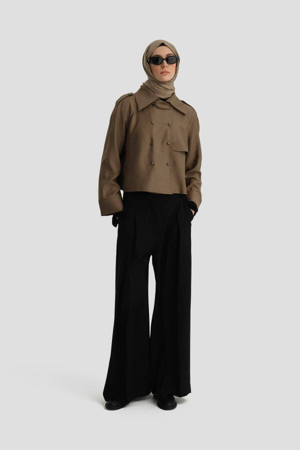 Тренч Armine 24K3604 Хаки - 6