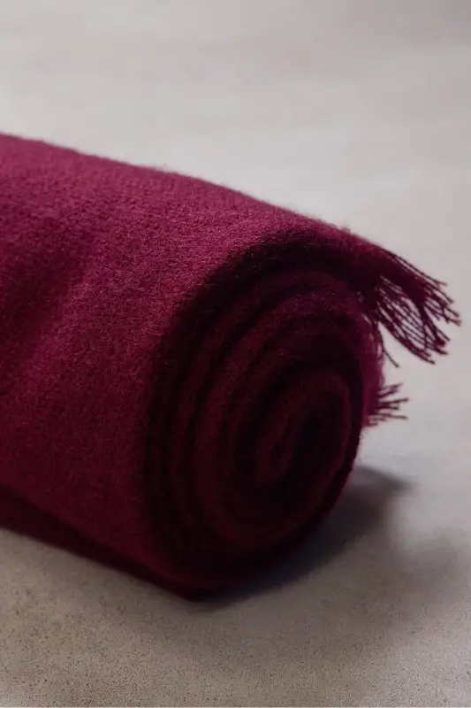 Trend Burgundy Long Soft Scarf-Burgundy - 2