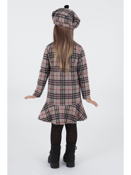 Trend Voluminous Dress with Hat for Girls Ak2200 - LC WAIKIKI (1)