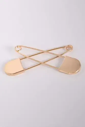 Trend42plus Collar Gold Scottish Pin Brooch - 4