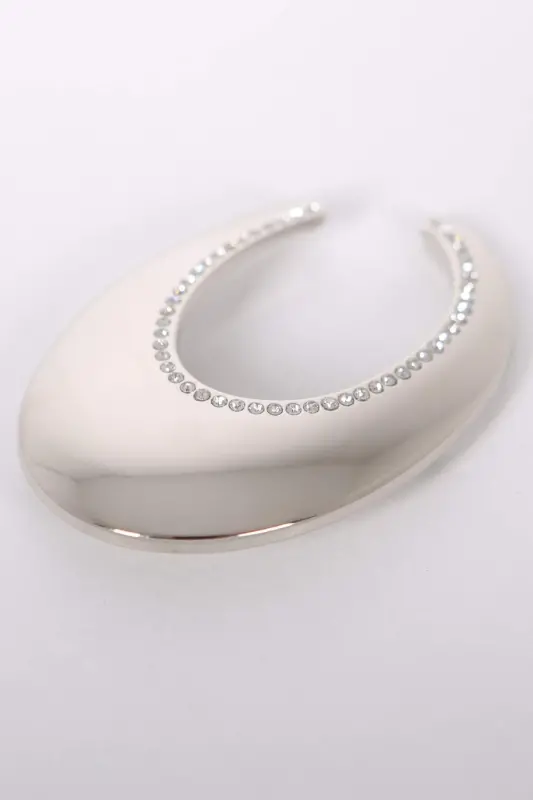 Trend42plus Design C Stone Silver Brooch - 3