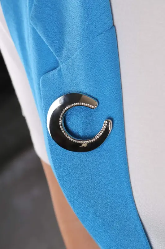 Trend42plus Design C Stone Silver Brooch - 4