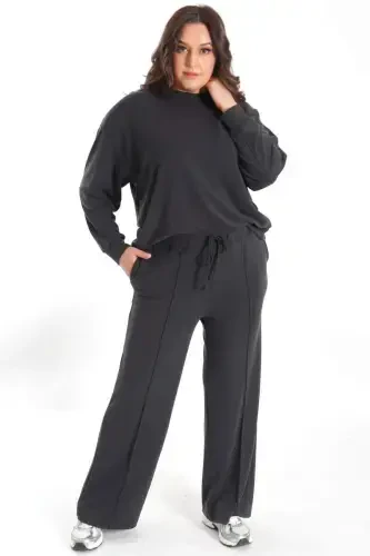 Trend42plus Мягкий комплект из модальной ткани, черный - 8