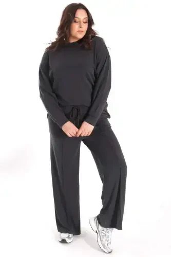 Trend42plus Modal Fabric Soft Textured Black Set - 6