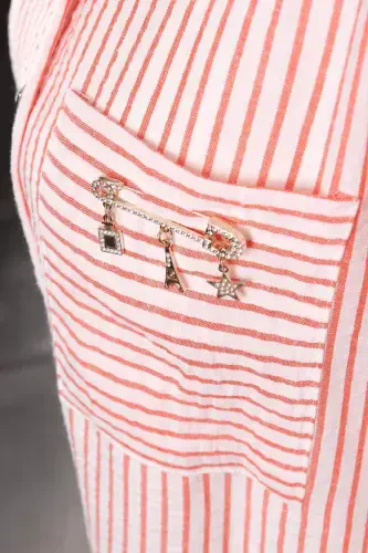 Trend42plus Scottish Needle Crystal Stone Detailed Brooch - 4