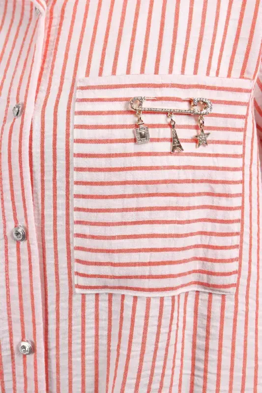 Trend42plus Scottish Needle Crystal Stone Detailed Brooch - 6