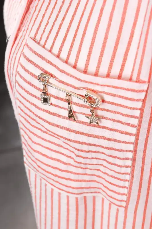 Trend42plus Shotlandiya ignali kristall toshli detalli brosh - 4