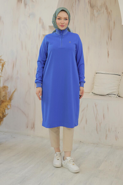 Trending Ring Zip and High Neck Tunic 24KT436 - 5