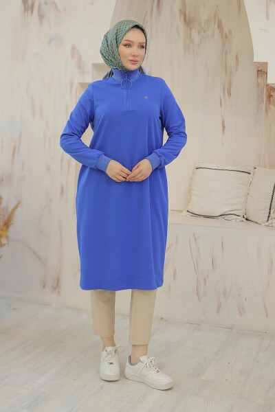 Trending Ring Zip and High Neck Tunic 24KT436 - 7