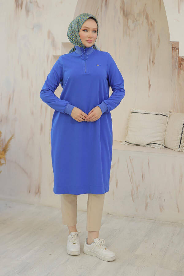 Trending Ring Zip and High Neck Tunic 24KT436 - 7