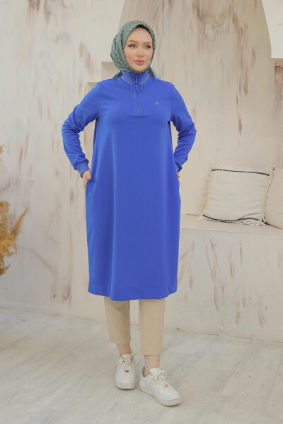 Trending Ring Zip and High Neck Tunic 24KT436 - 8