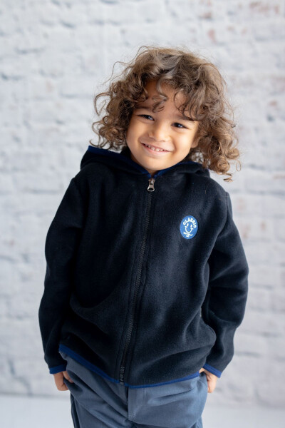 Trendless Kids Fleece Jacket - Zippered Hooded Neck Jacket - 5