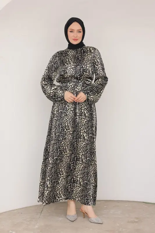 Трендовое платье 24kt904 чёрное - 1