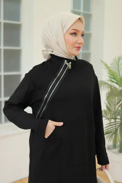 Trendy Asymmetrical Detailed Modern Tunic 24KT440 - 4