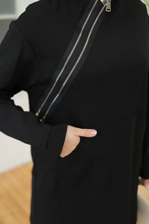 Trendy Asymmetrical Detailed Modern Tunic 24KT440 - 6