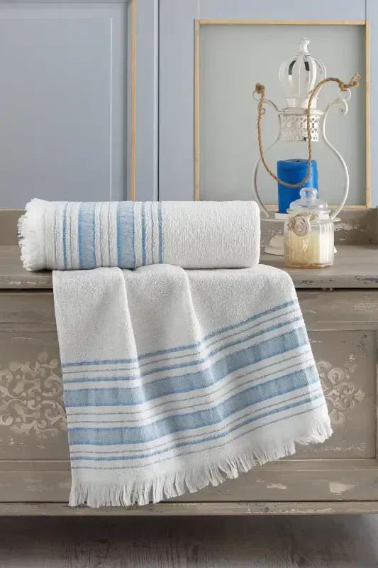 Trendy Bath Towel Set 70x140 & 50x90 - ZEYNEP TEKSTIL