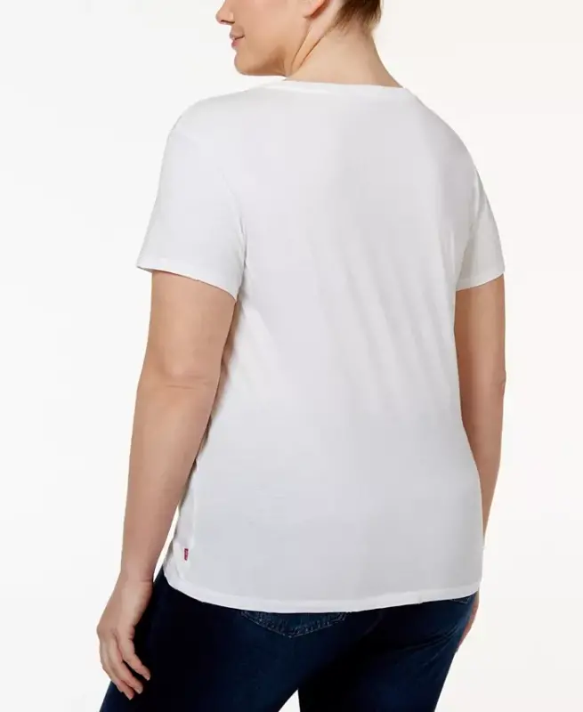 Trendy Plus Size Perfect Logo Cotton T-Shirt - 2