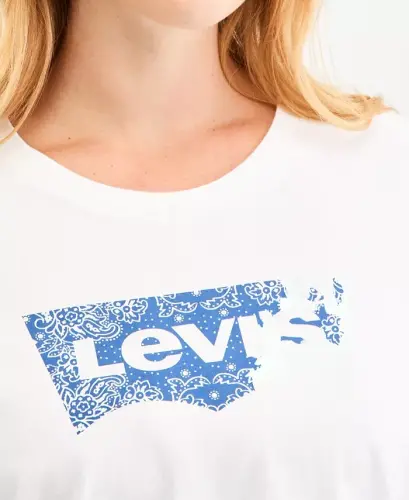 Trendy Plus Size Perfect Logo Cotton T-Shirt - Bandana Bright White - LEVI'S (1)