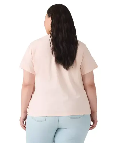Trendy Plus Size Perfect Logo Cotton T-Shirt - Pl Botanical Rose Serif Mangano Calcite - 4
