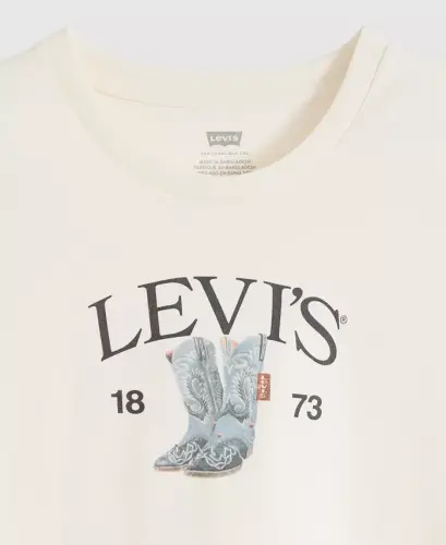Trendy Plus Size Perfect Logo Cotton T-Shirt - Pl Levis Denim Boots Egret - 6
