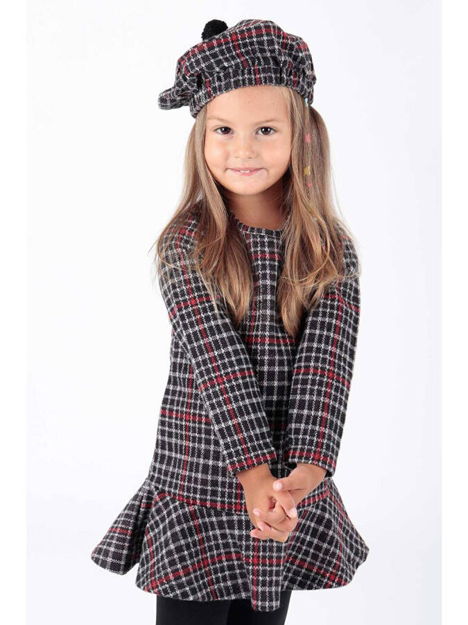 Trendy Voluminous Dress with Hat for Girls Ak2200 - 1