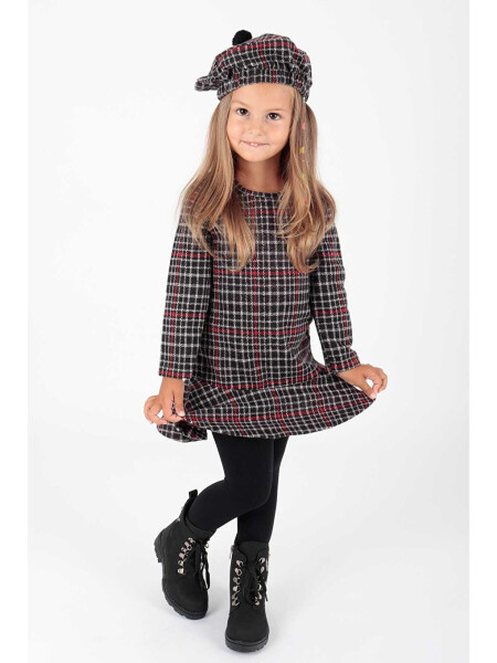 Trendy Voluminous Dress with Hat for Girls Ak2200 - 2