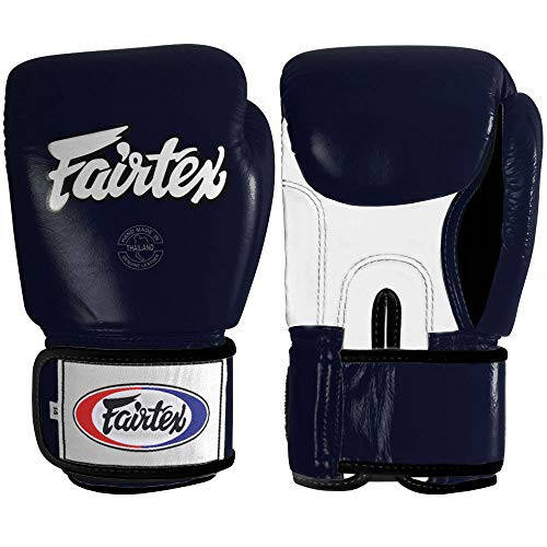 Тренировочные спарринговые перчатки Fairtex в стиле Muay Thai, 16 унций, синие - 1