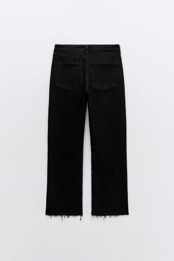 TRF CROPPED FLARE HIGH WAIST JEAN - Black - 8