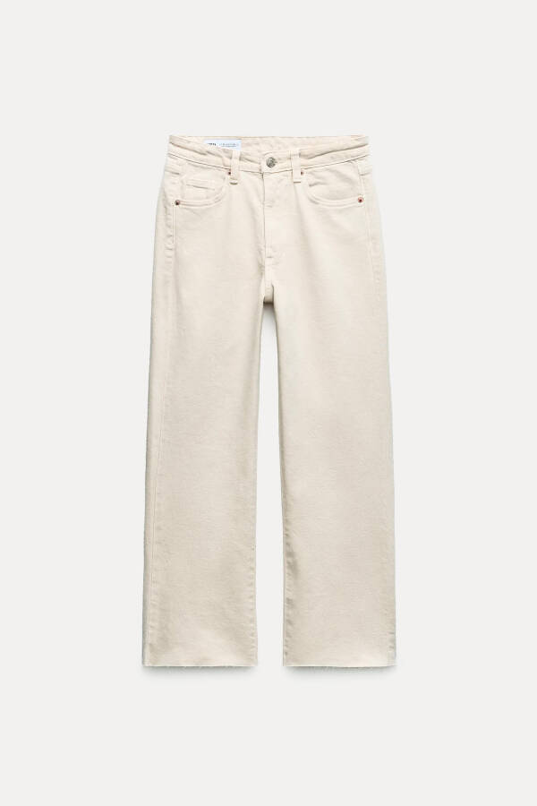 TRF CROPPED FLARE HIGH WAIST JEAN-Dirty-white - 14