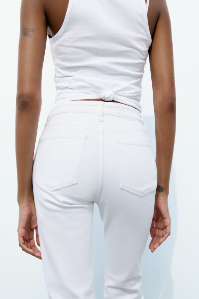 TRF CROPPED FLARE HIGH WAIST JEAN-White - 24