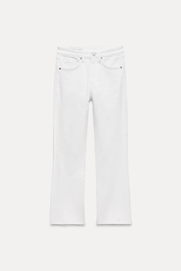 TRF CROPPED FLARE HIGH WAIST JEAN-White - 7