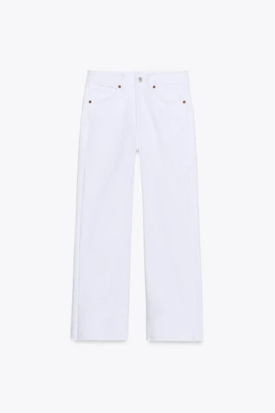 TRF CROPPED FLARE YUQORI BEL JINS-Oq - MODAZONE