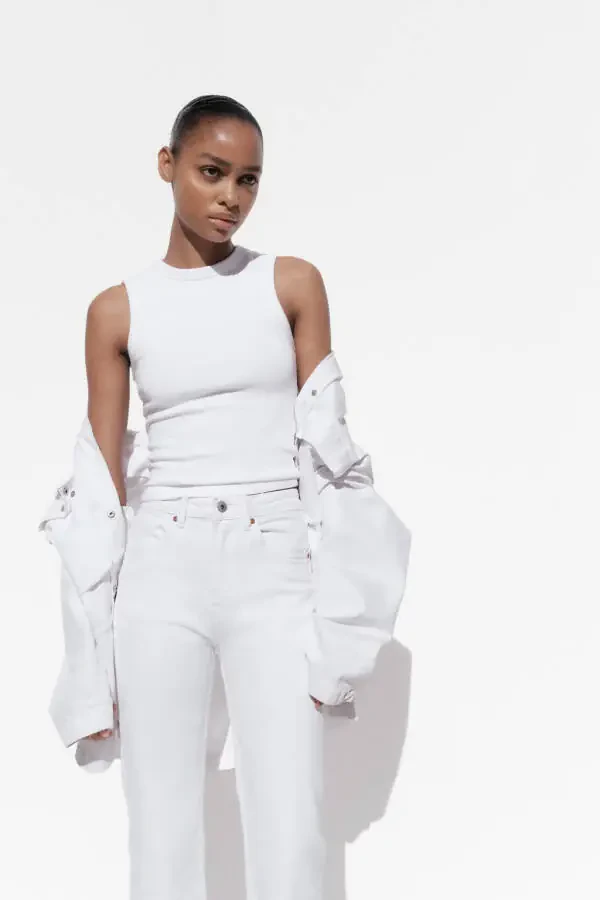 TRF CROPPED FLARE YUQORI BEL JINS-Oq - 4