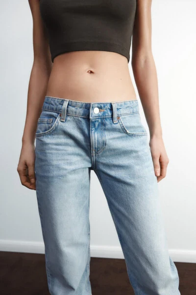 TRF ДЖИНСЫ КЛЕШ НИЗКАЯ ПОСАДКА - Светло-голубой - 4