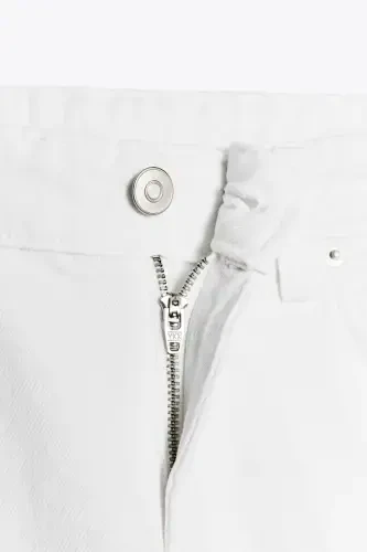 TRF ДЖИНСЫ С ШИРОКИМИ ШТАНИНАМИ И НИЗКОЙ ПОСАДКОЙ TRF-Белый - 8